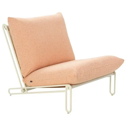 Fri frakt Blixt Brafab Loungefåtölj Pearl White/Teddy Orange